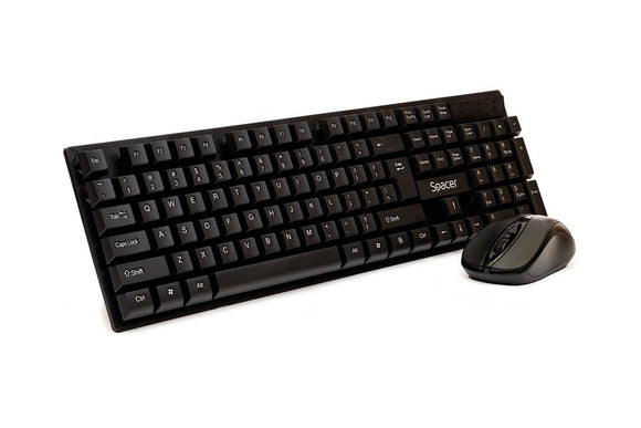 KIT sans fil SPACER, clavier sans fil + souris sans fil, noir, « SPDS-1100 » (timbre vert 0,8 lei)