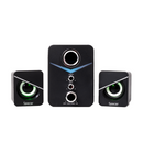 BOXE SPACER Gaming 2.1, RMS: 11W (2 x 3W + 5W), control volum, bass, treble, 3 x LED, USB power, black, 43502139 "SPGS-TORNADO" (timbru verde 2.00 lei)-2