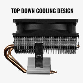 Refroidisseur de processeur aerocool air frost 2 9 cm noir