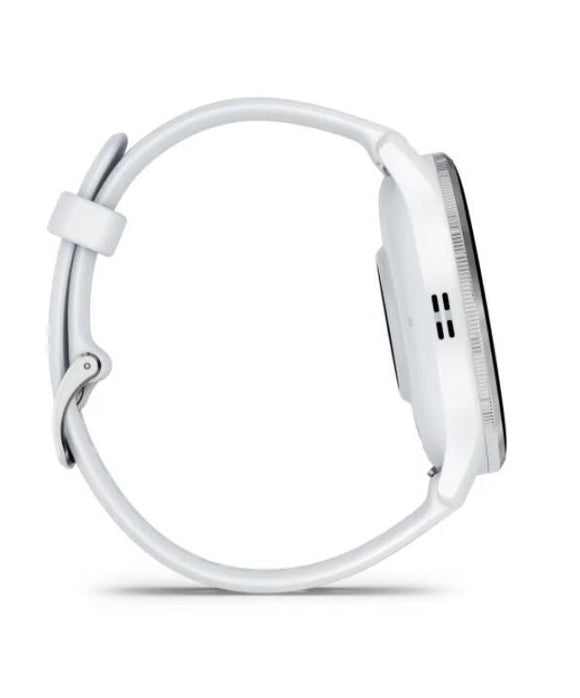 Garmin Venu 3 3.56 cm (1.4") AMOLED 45 mm Digital 454 x 454 pixels Touchscreen Silver, White Wi-Fi GPS (satellite)