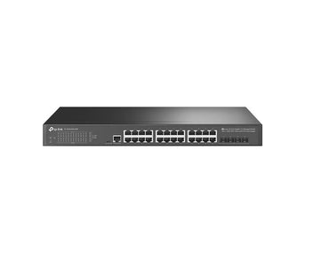 TP-LINK TL-SG3428X-UPS JetStream 24-Port Gigabit L2+ Managed Switch with 4 10GE SFP+ Slots and UPS Power Supply