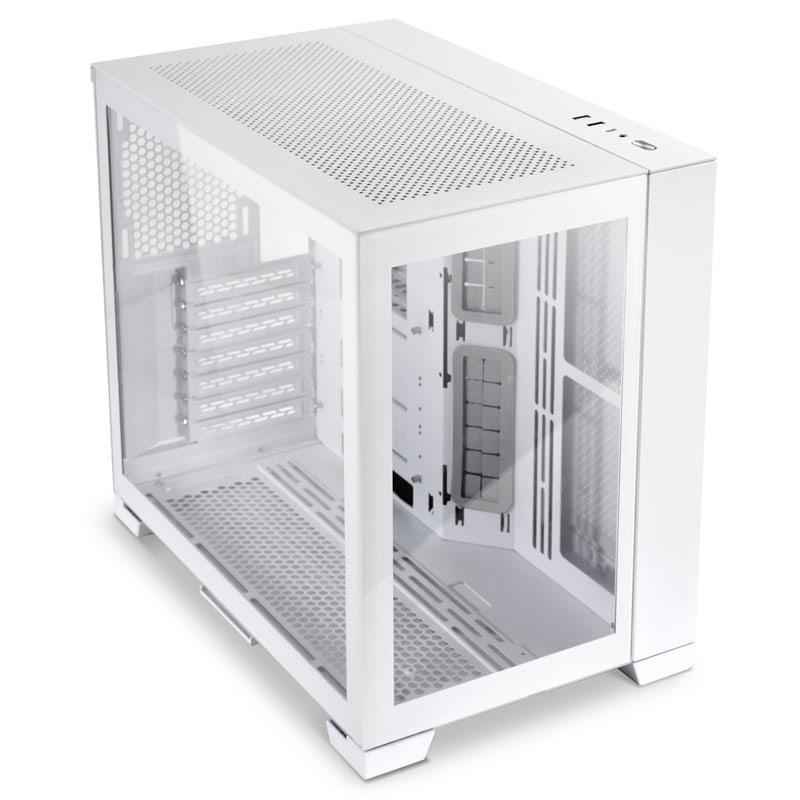 Lian Li O11 Dynamic Mini Snow Edition, mi-tour, verre trempé - Blanc