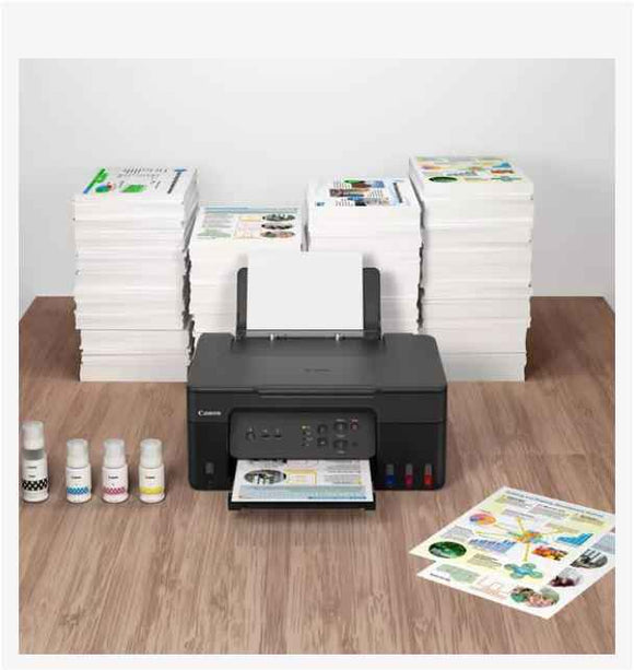 Multifunctional Inkjet CISS Color Canon G3430, A4,Functii: Impr.|Scan.|Cop., Viteza de Print Mono: 11ppm, Viteza de print color:6ppm,Conectiv:USB|Wi-Fi, Duplex:, ADF:(Timbru Verde 23lei) "5989C009AA"
