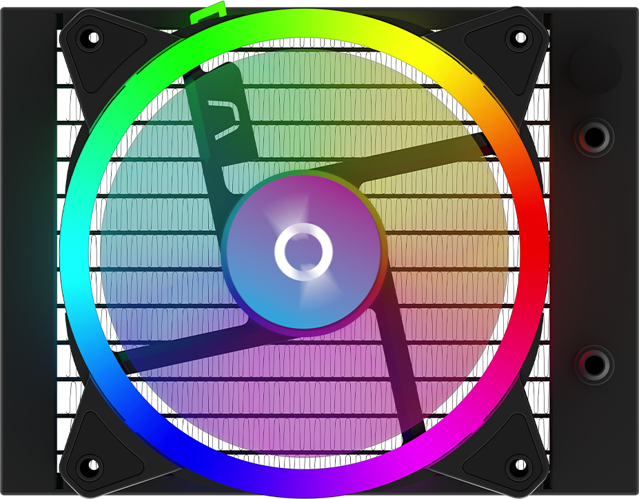 Refroidisseur de processeur aquarius 120 aio noir argb