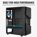 Aerocool Menace Saturn FRGB Midi Tower Black