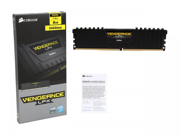 Corsair Vengeance LPX 8 Go (1 x 8 Go) DDR4 2400 MHz CL14 Noir
