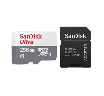 Carte mémoire Sandisk Ultra microSDXC 256 Go + Adaptateur