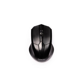 MOUSE Spacer, PC sau NB, wireless, 2.4GHz, optic, 1600 dpi, butoane/scroll 4/1,buton ON/OFF, negru, "SPMO-W02" (timbru verde 0.18 lei) - 0