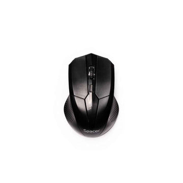 MOUSE Spacer, PC sau NB, wireless, 2.4GHz, optic, 1600 dpi, butoane/scroll 4/1,buton ON/OFF, negru, "SPMO-W02" (timbru verde 0.18 lei)