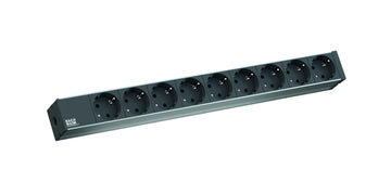 Bachmann 9x Schuko, 2m power extension 9 AC outlet(s) Black