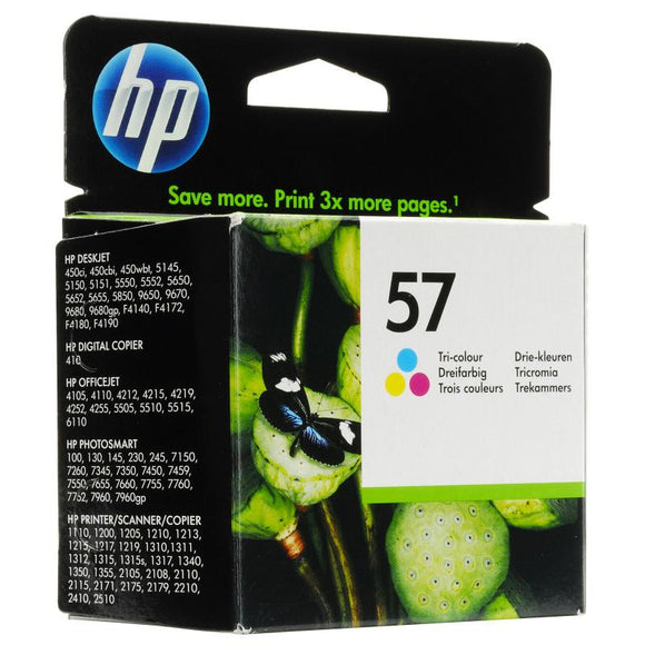 HP 57 original Ink cartridge C6657AE UUS tri-colour high capacity 17ml 500 pages 1-pack