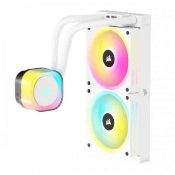 Refroidisseur hybride pour processeur Corsair H100I 12 cm Blanc
