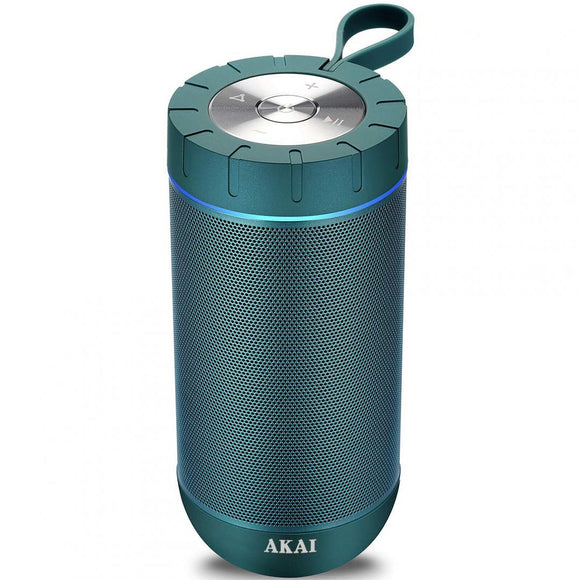 Enceinte portable akai abtsw-60 20 w bleue