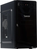CARCASA SPACER, Mini Tower, mATX, "MOON", 450 (230W for 450 Desktop PC), USB 2.0 x 4, Jack 3.5mm x 2, "SPC-MOON" (timbru verde 0.8 lei)