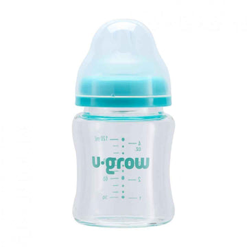 Biberon en verre 120 ml + 2 tétines supplémentaires