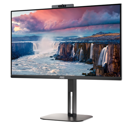 AOC | Écran USB-C avec webcam | 24V5CW/BK | 23,8 pouces | IPS | FHD | 16:9 | 75 Hz | 1 ms | 1920 x 1080 | 300 cd/m² | 2 ports HDMI | Noir