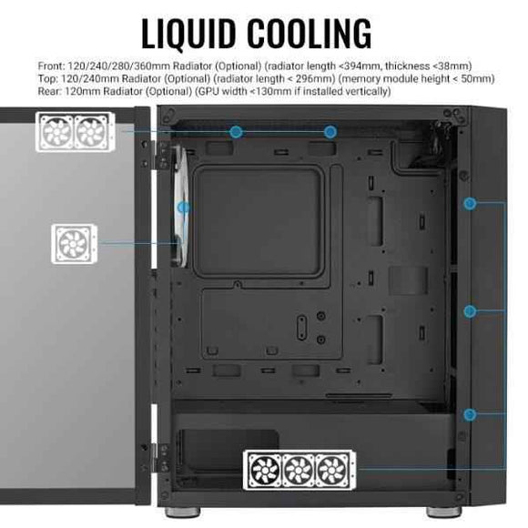 Boîtier Aerocool PGS Graphite-G-BK-v2 FRGB
