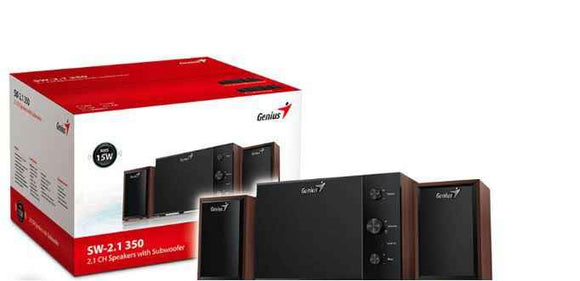 Enceinte GENIUS SW-2.1 350/ 2.1/ 15W/ bois/ couleur bois