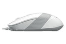MOUSE A4tech, PC sau NB, cu fir, USB, optic, 1200 dpi, butoane/scroll 4/1, buton selectare viteza, alb / gri, "FM10 White" (timbru verde 0.18 lei)-3