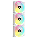 CORSAIR QX RGB Series, iCUE LINK QX120 RGB WHITE, 120mm Magnetic Dome RGB Fan, Starter Kit