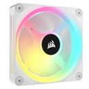 CORSAIR QX RGB Series, iCUE LINK QX120 RGB BLANC, ventilateur RGB à dôme magnétique 120 mm, kit d'extension