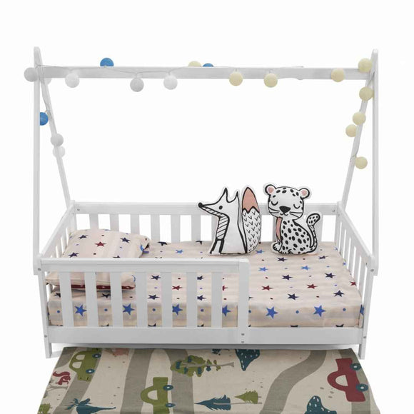 Lit bébé U-Grow, blanc, 147,5 x 75 cm