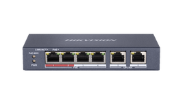 Hikvision DS-3T0306HP-E/HS network switch Unmanaged L2 Fast Ethernet (10/100) Power over Ethernet (PoE) Grey