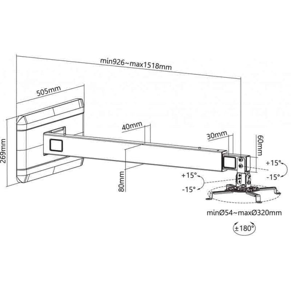 Reflecta VESTA 152S nástěnný držák dataprojektoru