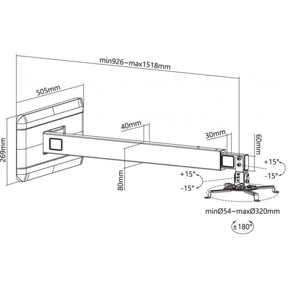 Reflecta VESTA 152S nástěnný držák dataprojektoru