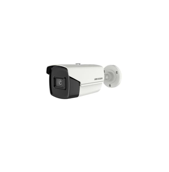 CAMERA supraveghere HIKVISION bullet, pt. exterior, dist. IR 60 m, lentila fixa 2.8 mm, 8.29 Mpx, cu fir, carcasa metal, "DS-2CE16U1T-IT3F28" (timbru verde 0.8 lei)