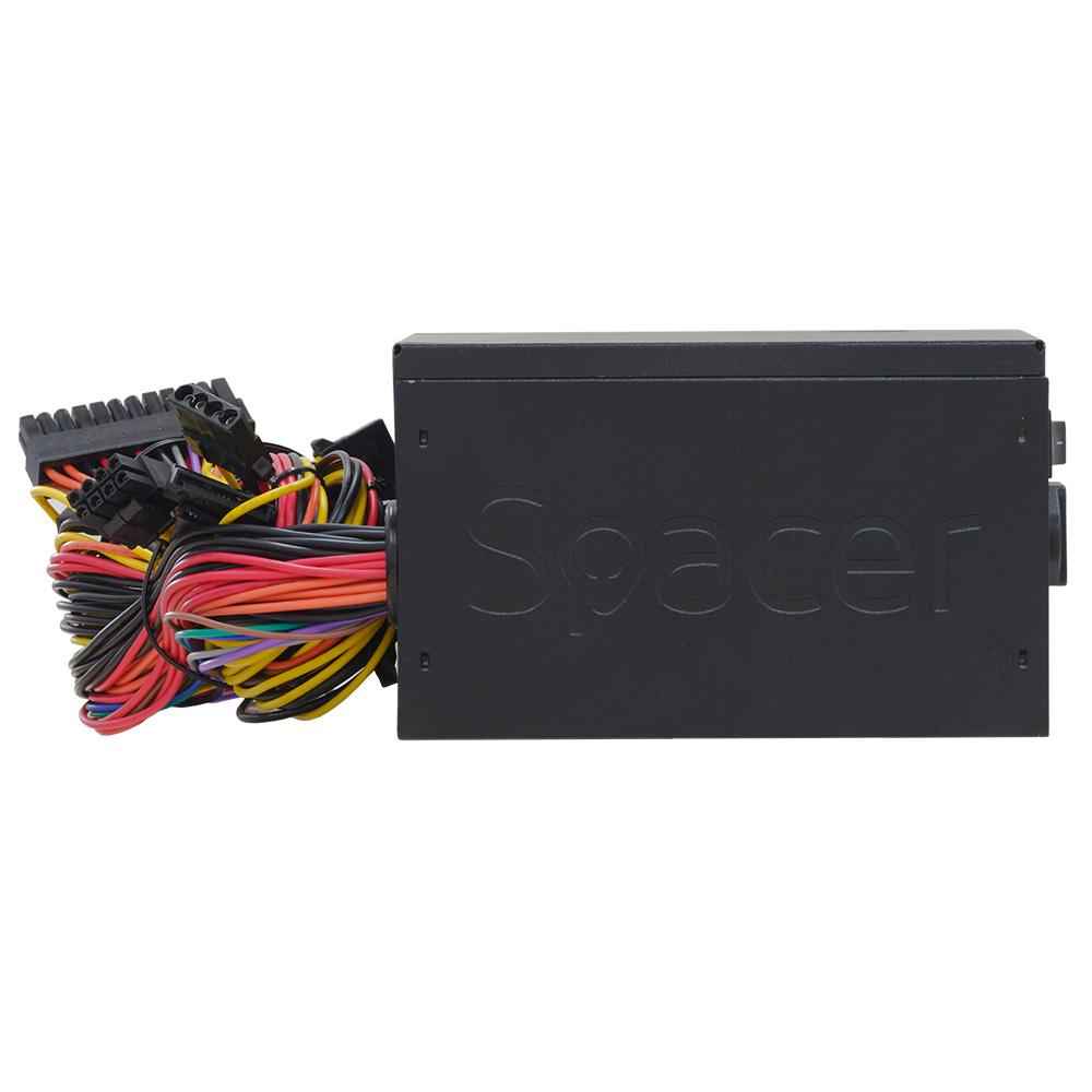 SURSA SPACER True Power TP600 (600 W pour PC GAMING 600 W), PFC actif, ventilateur 120 mm, 20 + 4 x 1 carte mère, 4 + 4 x 1 processeur, 2 PCI-E 6 + 2 x 2, 5 SATA, boîte de vente au détail, « SPPS-TP-600 », (timbre vert 2 lei)