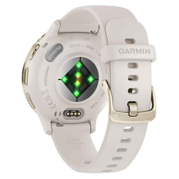 Montre connectée Garmin Venu 3S, ivoire/or doux, « 010-02785-04 » (timbre vert : 0,18 lei)