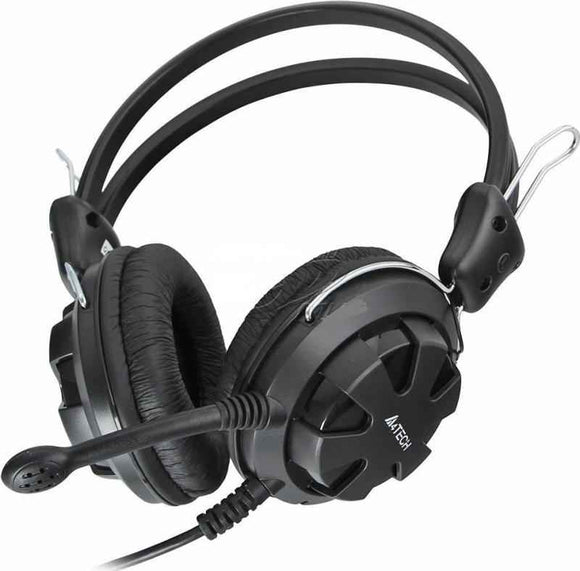 CASQUE A4tech, « ComfortFIt », filaire, standard, usage multimédia, microphone sur la perche, connexion via Jack 3,5 mm x 2, noir, « HS-28-1 », (timbre vert 0,8 lei)