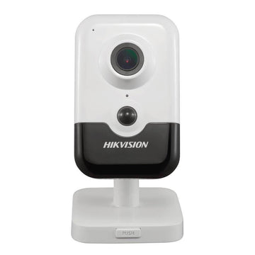 CAMERA IP HIKVISION, cube, pt. interior, dist. IR 10 m, tip lentila fixa 2.8 mm, 2 Mpx, cu fir, wi-fi, microfon, carcasa plastic, slot SD card, "DS-2CD2423G0-IW28W" (timbru verde 0.8 lei)