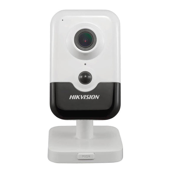 CAMERA IP HIKVISION, cube, pt. interior, dist. IR 10 m, tip lentila fixa 2.8 mm, 2 Mpx, cu fir, wi-fi, microfon, carcasa plastic, slot SD card, "DS-2CD2423G0-IW28W" (timbru verde 0.8 lei)