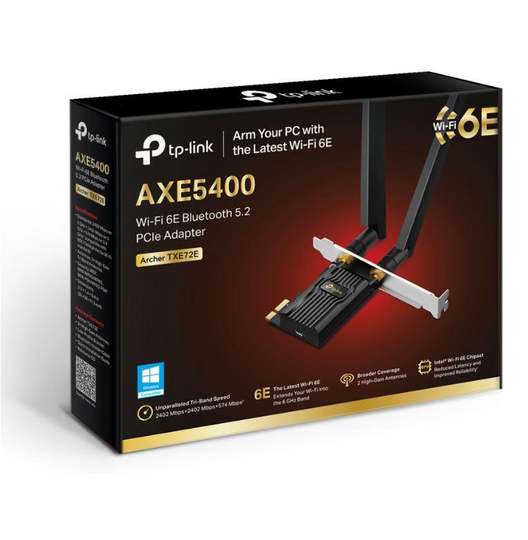 Adaptateur pcie tp-link axe5400 wi-fi 6e bluetooth 5.3 - 0