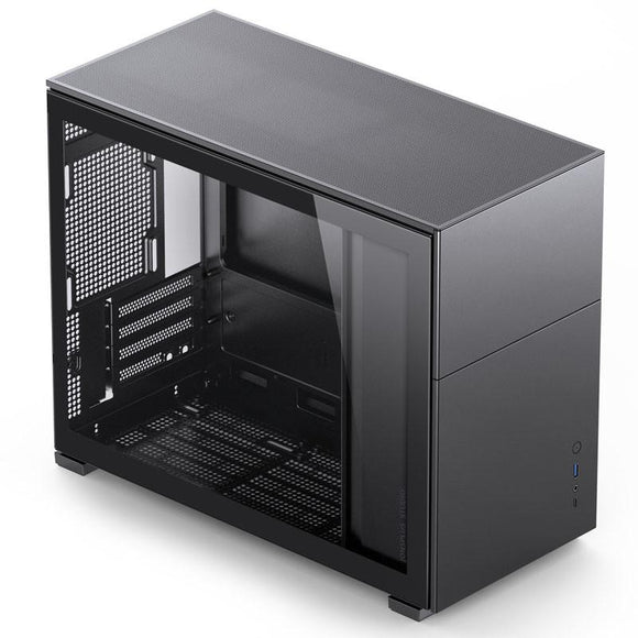 Jonsbo D31 Micro-ATX Case, Tempered Glass - black
