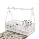 Lit bébé U-Grow, blanc, 147,5 x 75 cm