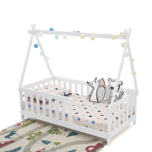 Lit bébé U-Grow, blanc, 147,5 x 75 cm