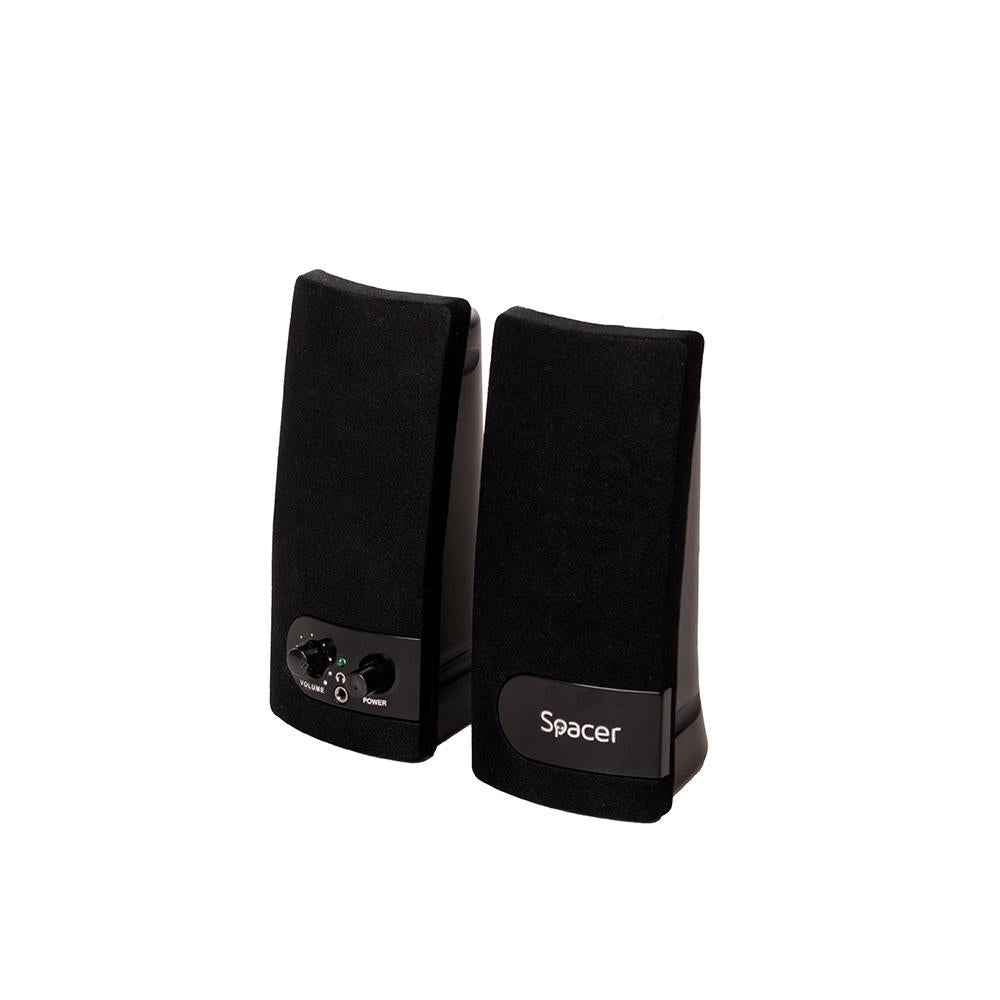 ENCEINTES SPACER 2.0, RMS : 6 W (2 x 3 W), réglage du volume, prise casque, alimentation USB, noir, « SPB-216 » (timbre vert 0,8 lei) /43501556
