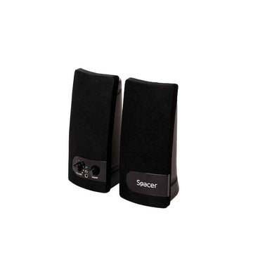 ENCEINTES SPACER 2.0, RMS : 6 W (2 x 3 W), réglage du volume, prise casque, alimentation USB, noir, « SPB-216 » (timbre vert 0,8 lei) /43501556