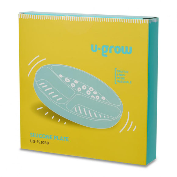 Farfurie silicon cu ventuza,blue,U-Grow