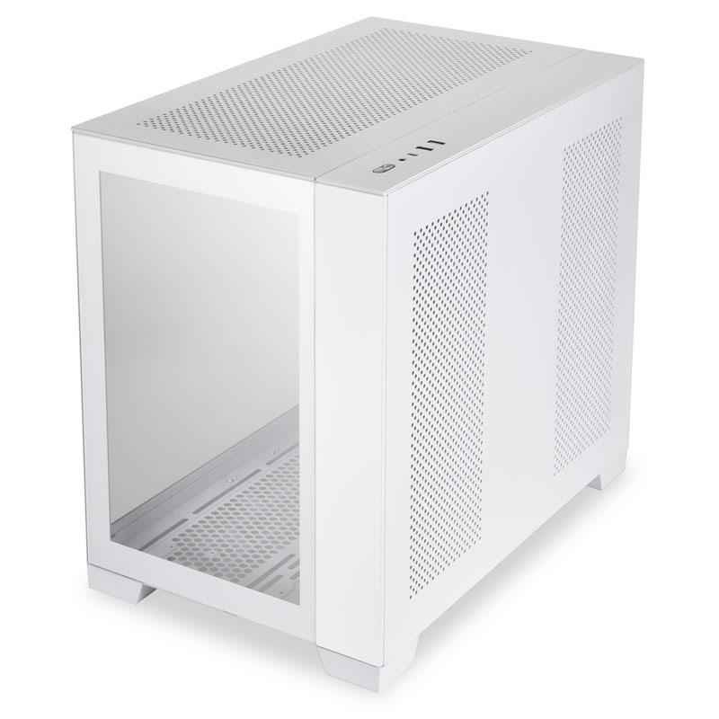 Lian Li O11 Dynamic Mini Snow Edition, mi-tour, verre trempé - Blanc