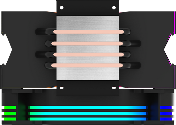 Refroidisseur de processeur uranus noir argb pwm