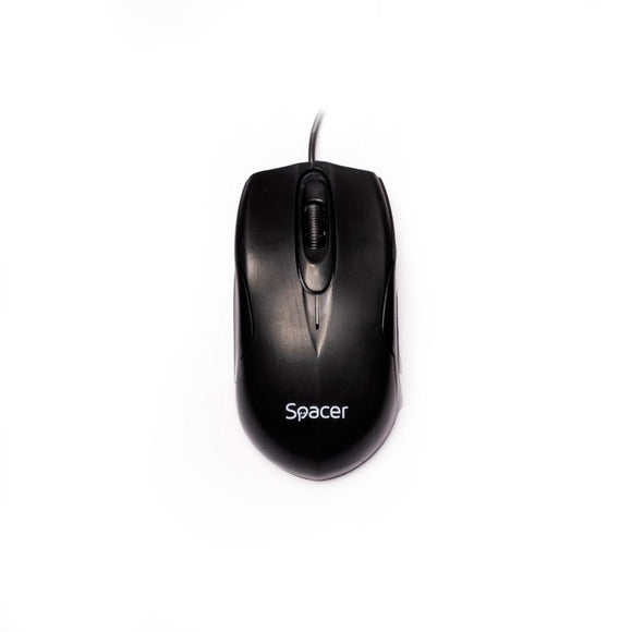 MOUSE Spacer, PC sau NB, cu fir, USB, optic, 1200 dpi, butoane/scroll 3/1, , negru, "SPMO-M11" (timbru verde 0.18 lei)