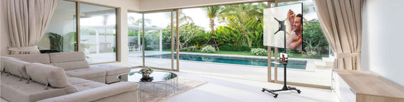 Barkan Mobile TV Mount Cart+Self 32"-83", "SW411H"