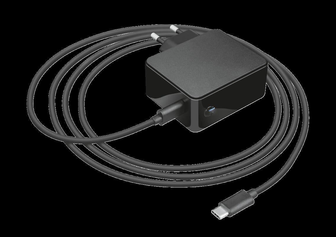 Bloc d'alimentation notebook trust maxo 61 w usb-c pour apple macbook  23418  timbre vert 080 lei