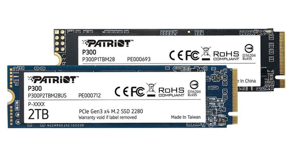 PATRIOT P300 1TB SSD / Interní / M.2 PCIe Gen3 x4 NVMe 1.3 / 2280