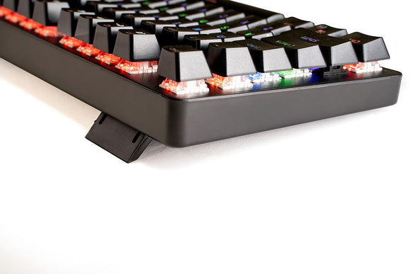 TASTATURA MECANICA SPACER USB IMMORTAL, switch-uri mecanice albastre, 50 mil. apasari, 87 taste, anti-ghosting 26 taste, anti-spill, black, "SPKB-MK-IMMORTAL"   (timbru verde 0.8 lei)