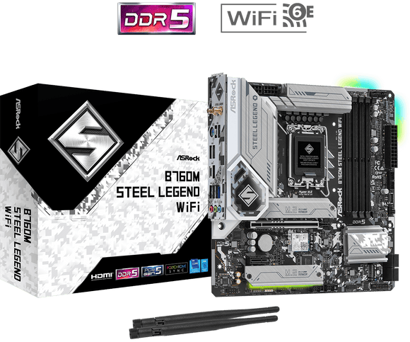 ASROCK B760M Steel Legend WiFi mATX LGA1700 DDR5